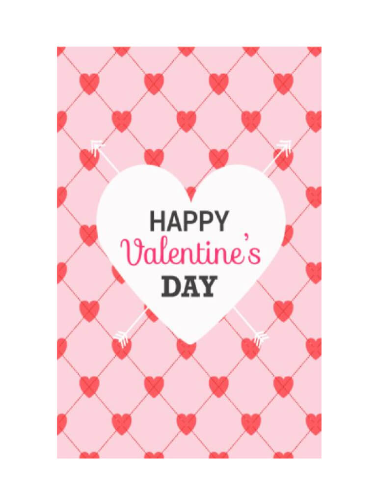 Valentine's Day Card Template – 5 Free Templates In Pdf In Valentine Card Template Word