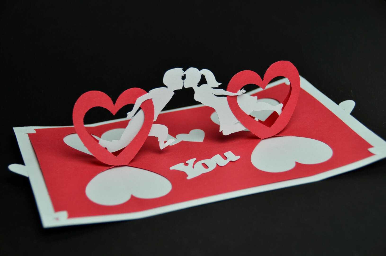 Valentine's Day Pop Up Card: Twisting Heart – Creative Pop Regarding Twisting Hearts Pop Up Card Template