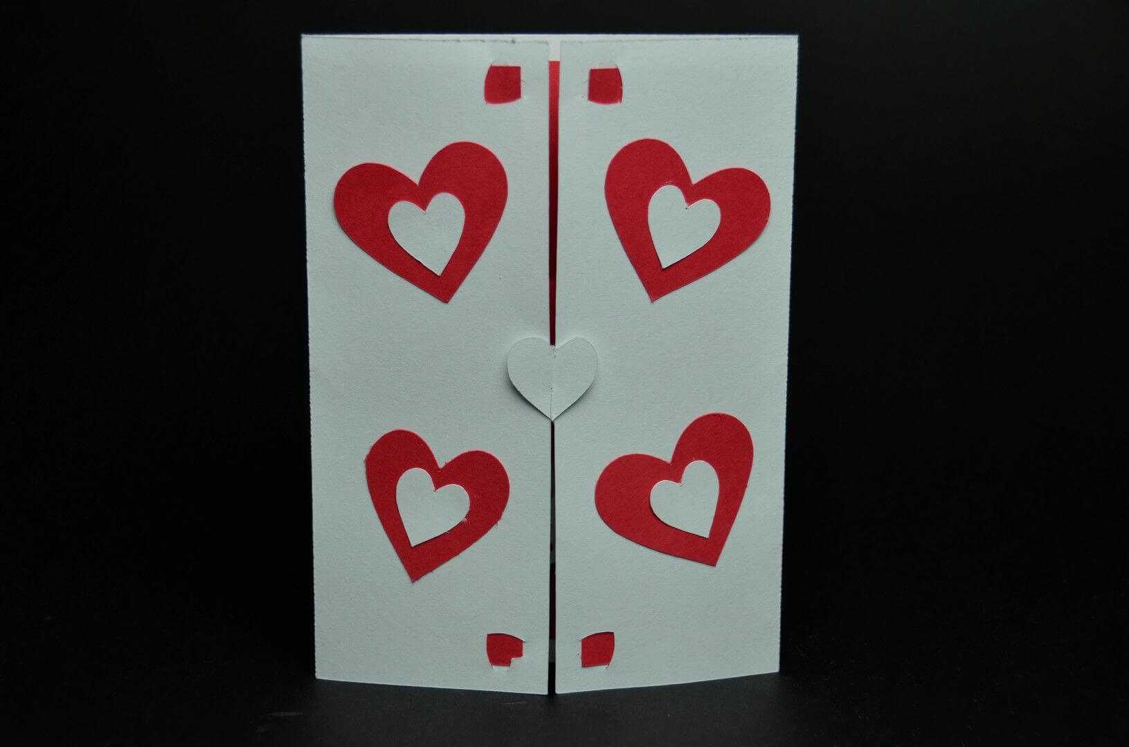 Valentine's Day Pop Up Card: Twisting Heart | Valentines With Regard To Twisting Hearts Pop Up Card Template