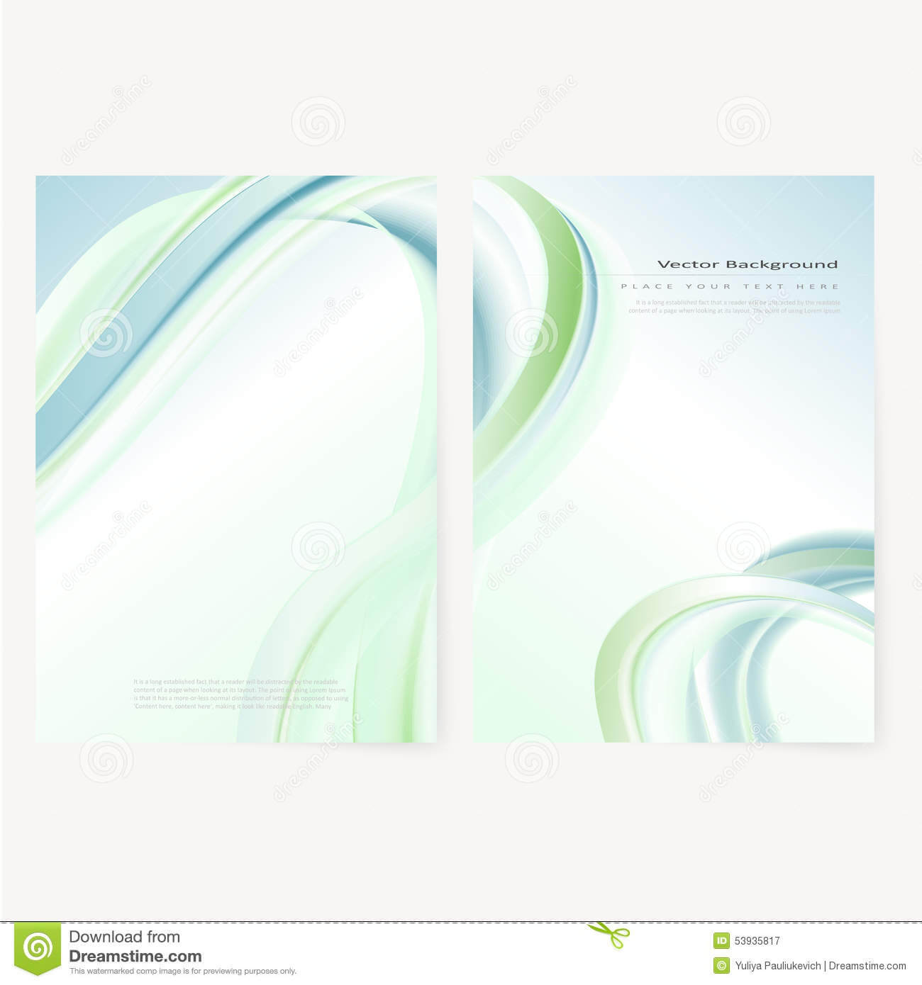Vector Business Brochure, Flyer Template Stock Vector Pertaining To Blank Templates For Flyers