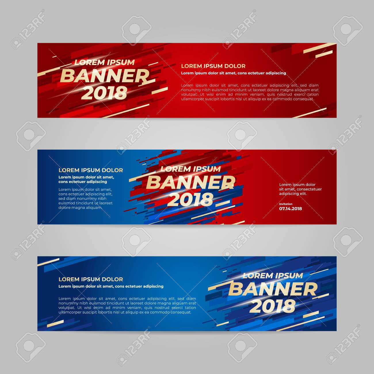 Vector Design Banner Web Template For Sport Event, 2018 Trend Pertaining To Event Banner Template