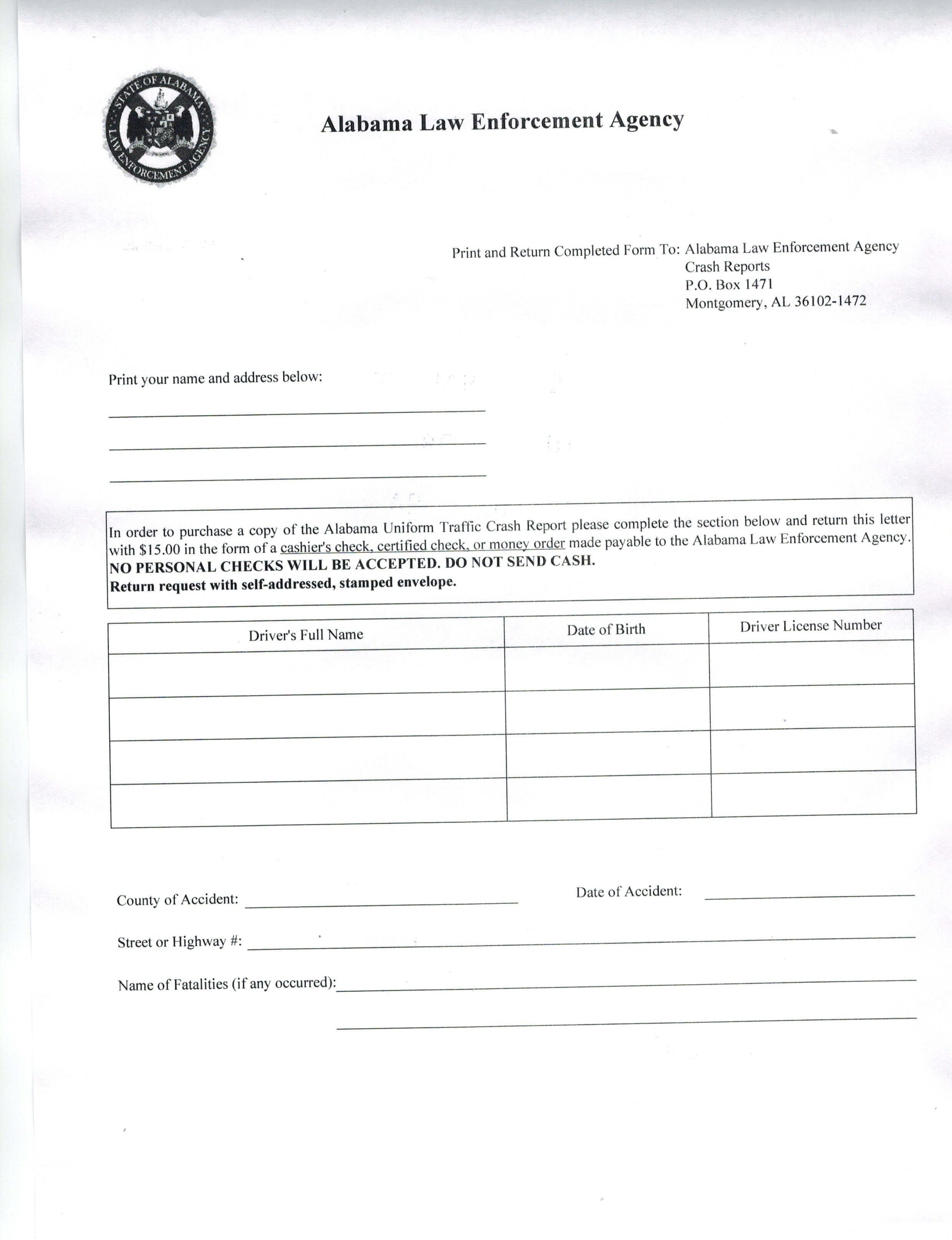 Vehicle Accident Report Format Car Sample Pdf Free Form In Motor Vehicle Accident Report Form Template