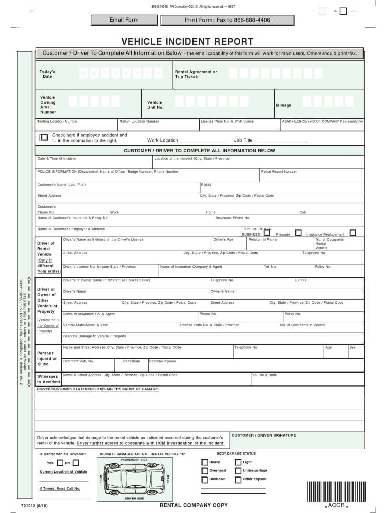 Vehicle Accident Report Template – Fill Online, Printable With Vehicle Accident Report Template