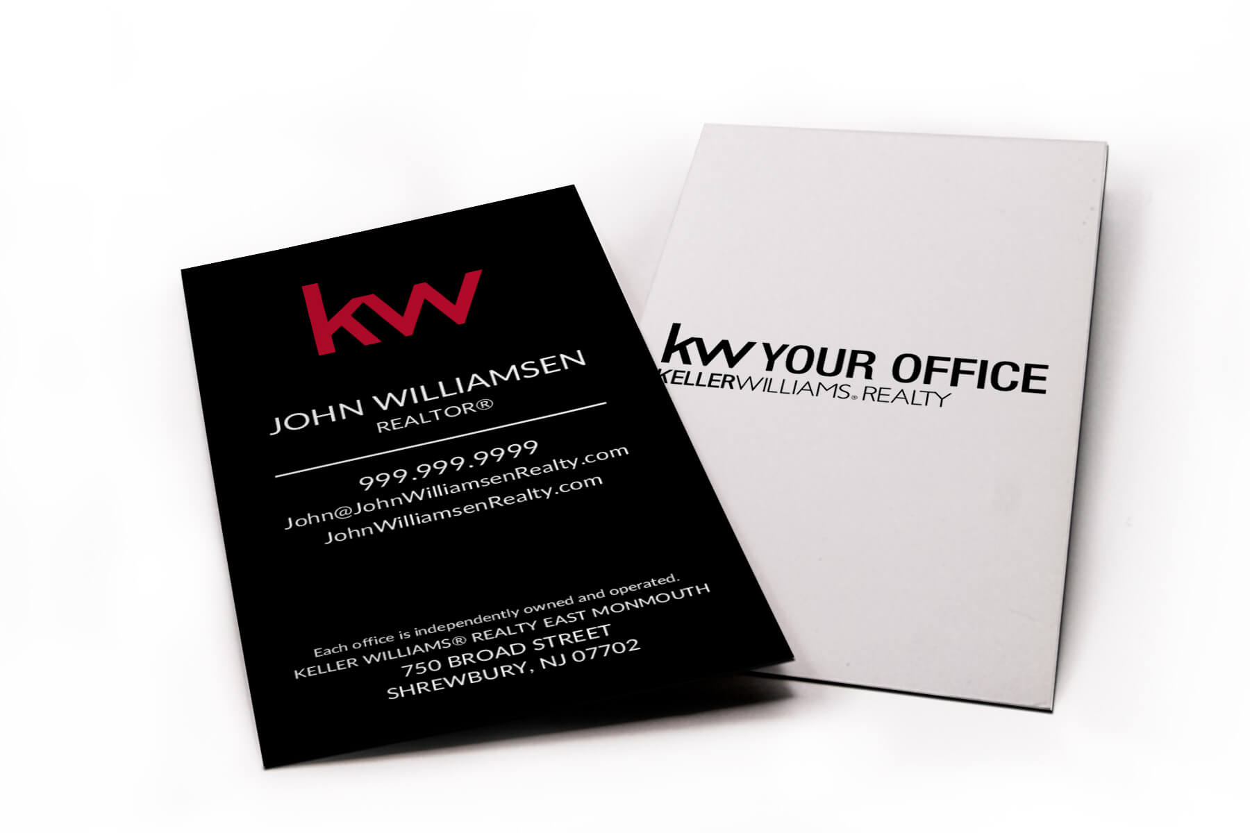 Vertical Black Kw Business Card For Keller Williams Business Card Templates