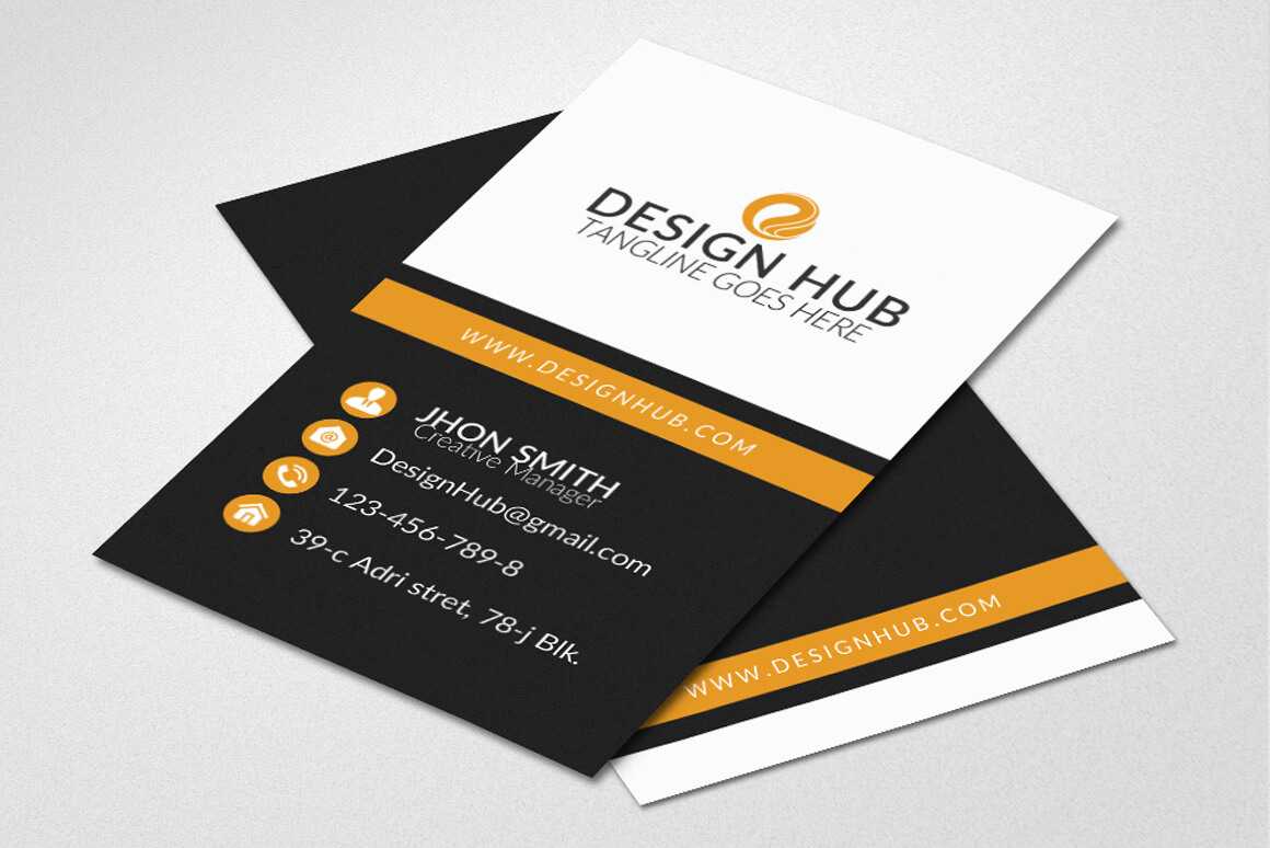 Vertical Business Card Template – Vsual Within Buisness Card Template