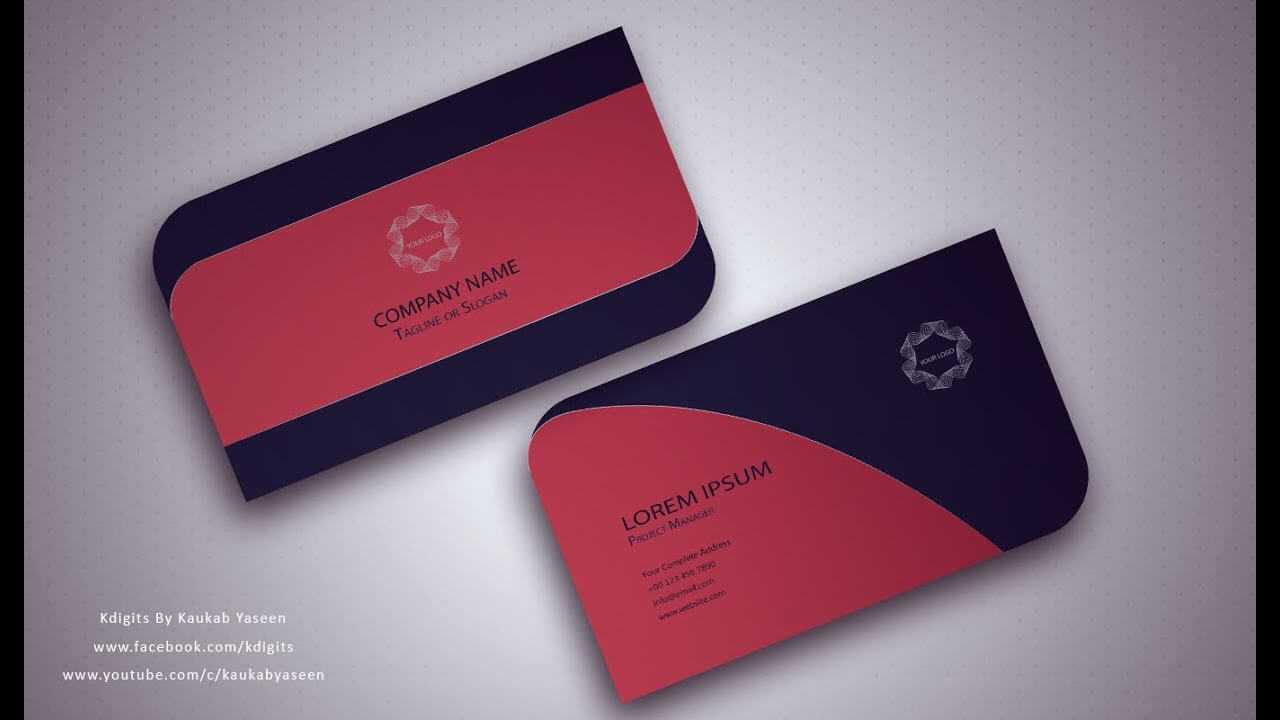 Visiting Card Design Illustrator Free Download Business Throughout Visiting Card Illustrator Templates Download