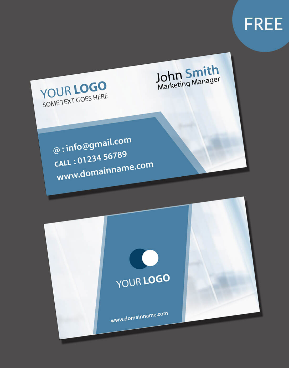 Visiting Card Psd Template Free Download For Download Visiting Card Templates