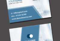 Visiting Card Psd Template Free Download regarding Visiting Card Psd Template Free Download