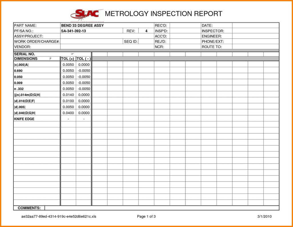 Visual Weld Inspection Form Template Best Of Sample In Welding Inspection Report Template