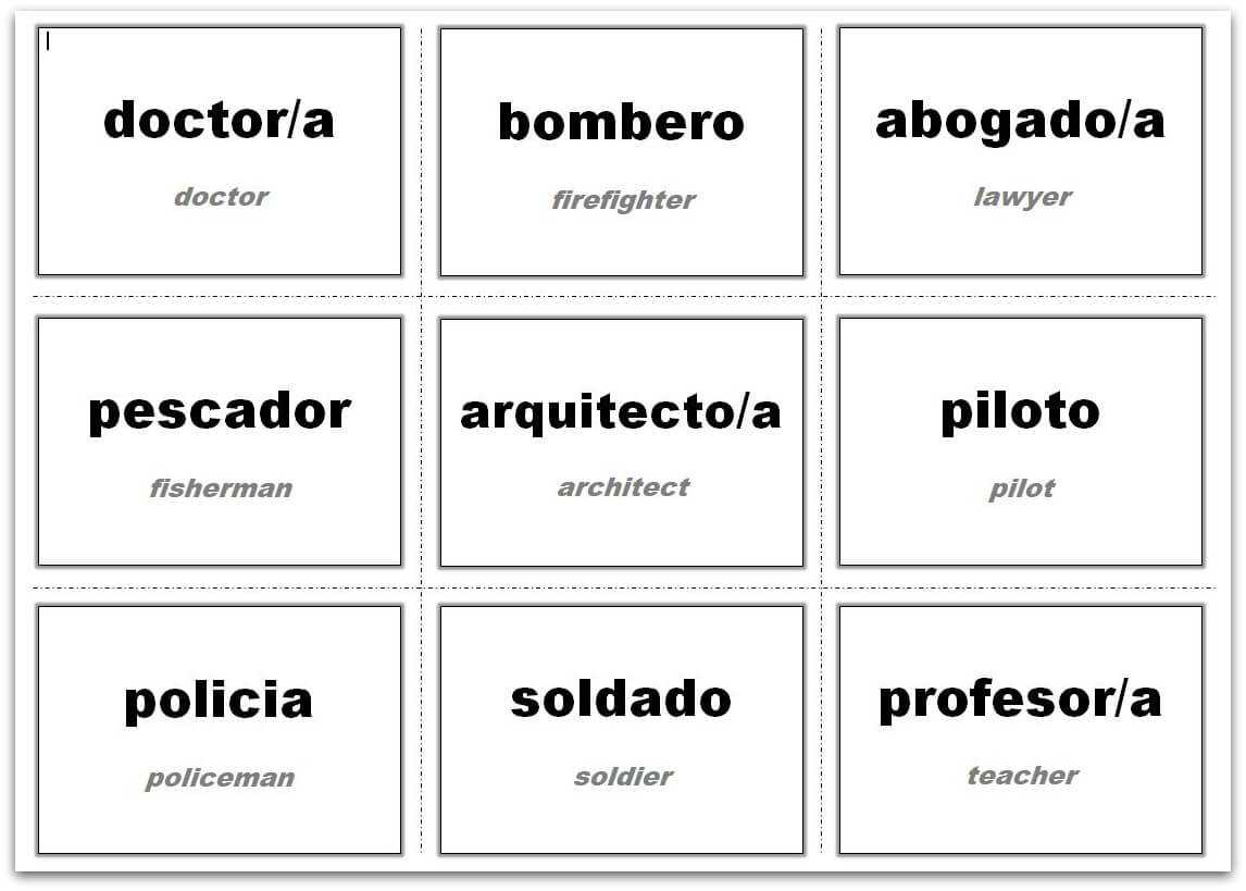 Vocabulary Flash Cards Using Ms Word With Free Printable Flash Cards Template