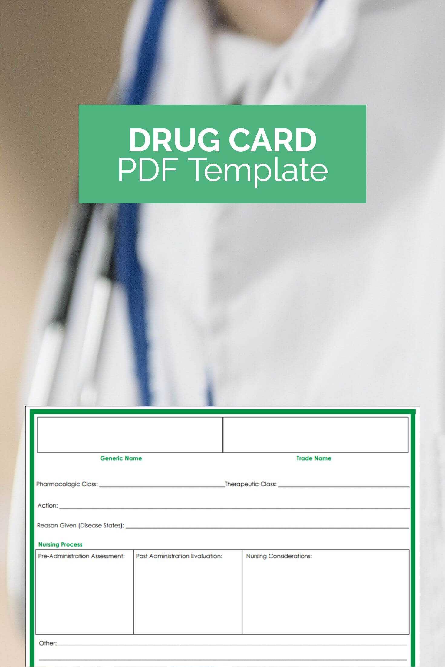 Want A Free Drug Card Template That Can Make Studying Much With Med Cards Template