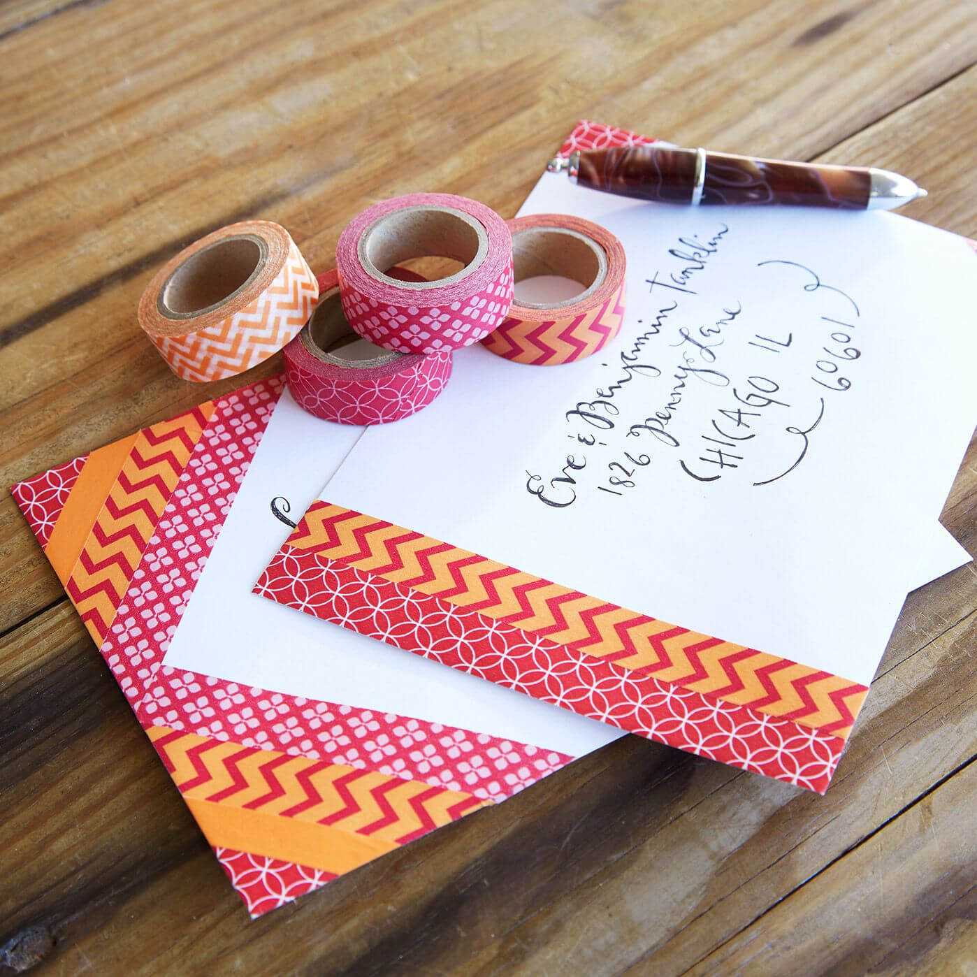 Washi Tape Decorated Envelopes | Washi! | Decorated Within Recollections Cards And Envelopes Templates