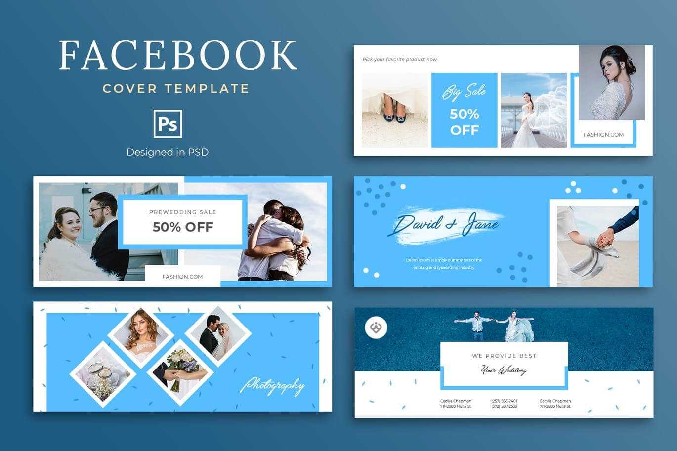 Wedding Facebook Cover Template Psd – 5 Social Media Banner For Facebook Banner Template Psd