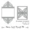 Wedding Invitation Pattern Card Template Lace Folds (Studio with Silhouette Cameo Card Templates