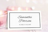 Wedding Place Card Template | Free On Handsintheattic throughout Free Place Card Templates Download