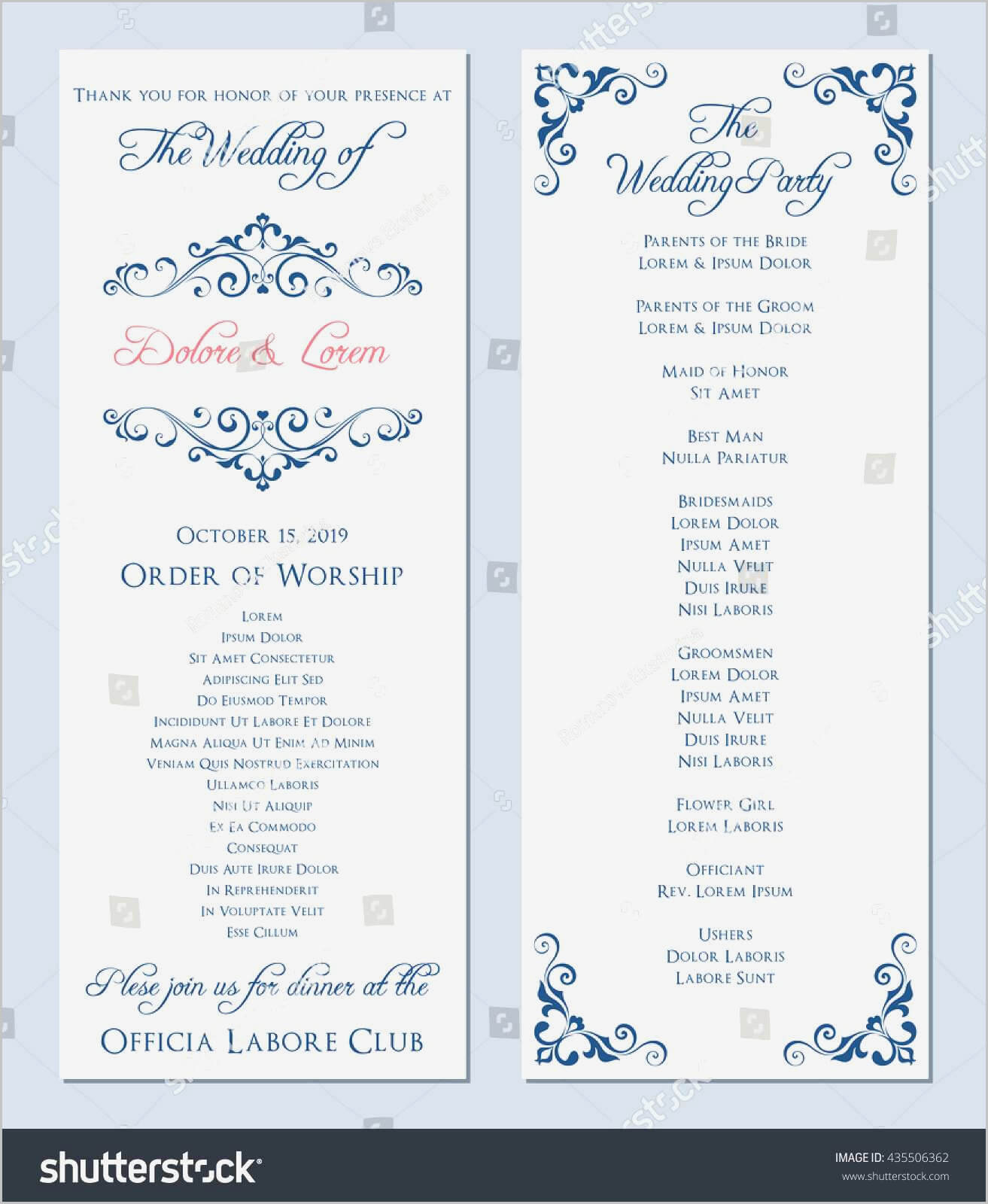Wedding Program Template Word Document – Templates With Regard To Free Printable Wedding Program Templates Word
