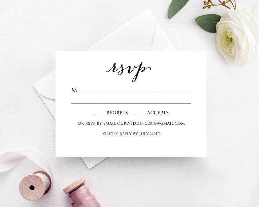 Wedding Rsvp Card Template · Wedding Templates And Printables Throughout Free Printable Wedding Rsvp Card Templates