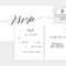 Wedding Rsvp Card | Wedding Rsvp Template | Wedding Rsvp within Template For Rsvp Cards For Wedding