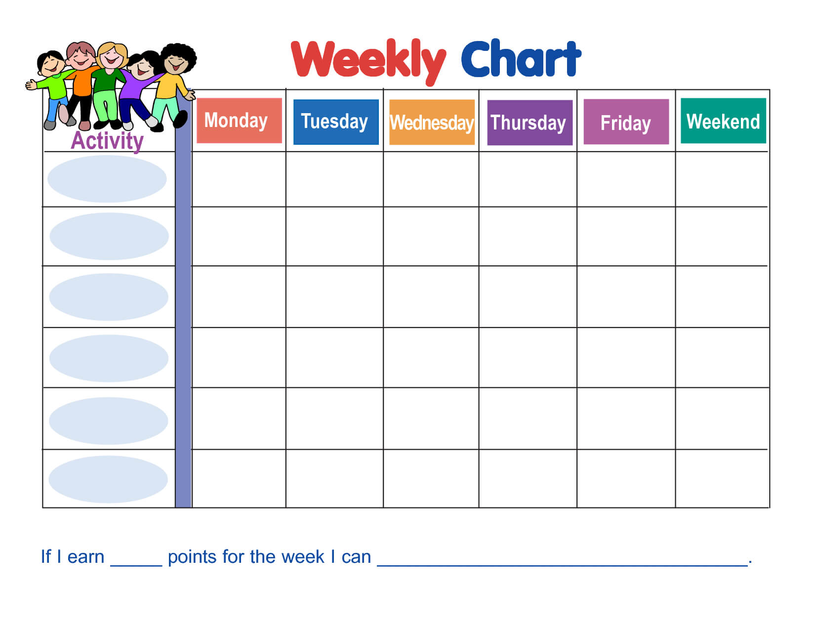 Weekly Behavior Chart Template | Free Printable Behavior In Behaviour Report Template