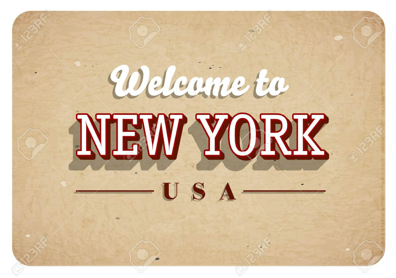 Welcome New York Banner Template Design Within Welcome Banner Template