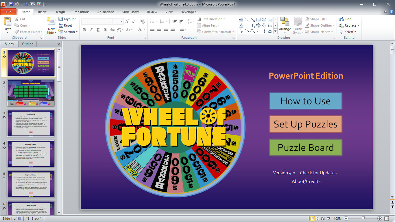 Wheel Of Fortune For Powerpoint – Gamestim In Wheel Of Fortune Powerpoint Game Show Templates