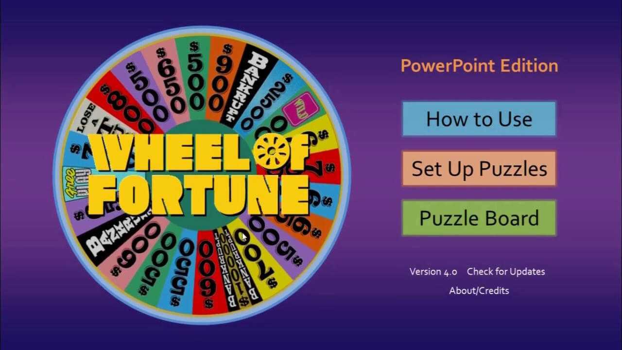 Wheel Of Fortune For Powerpoint – Gamestim Inside Wheel Of Fortune Powerpoint Template