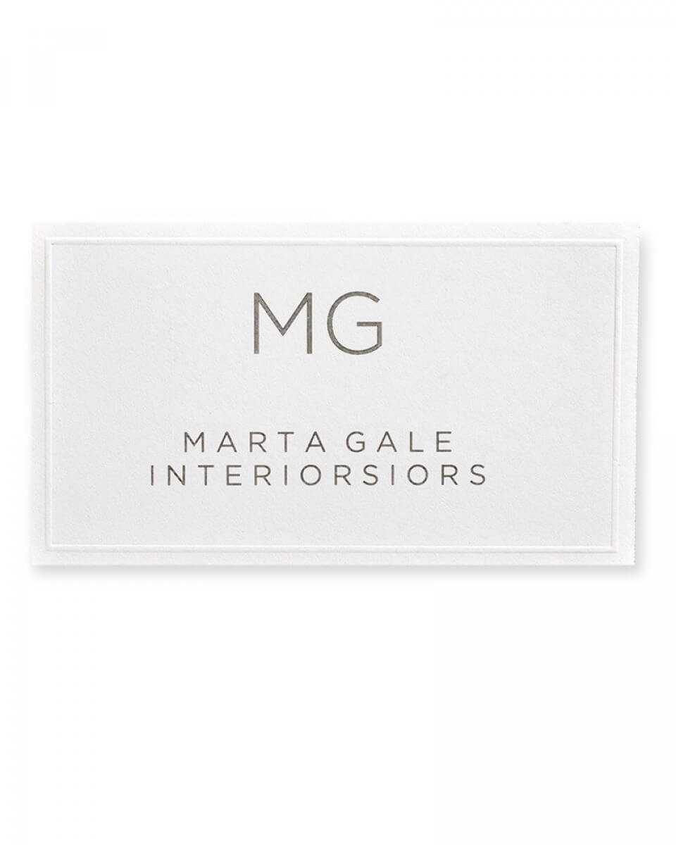 White Embossed Printable Business Cards Inside Gartner Studios Place Cards Template