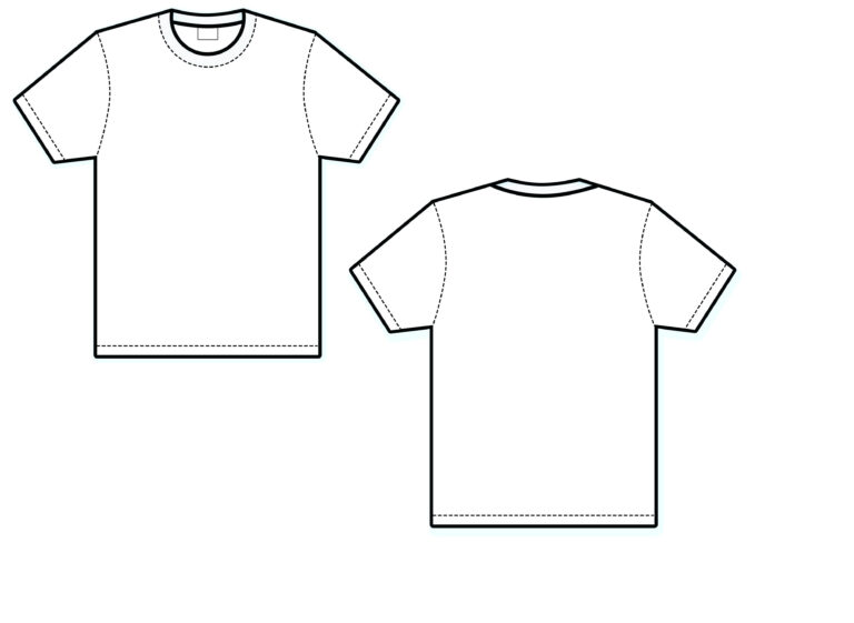 White T Shirt Template Luxury Blank Front Back – Miadesigner In Blank T ...