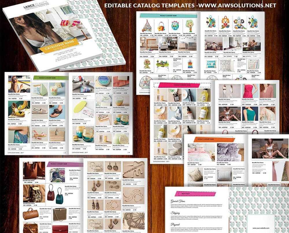 Wholesale Catalog Template Id06 | Catalog | Product Catalog Throughout Word Catalogue Template