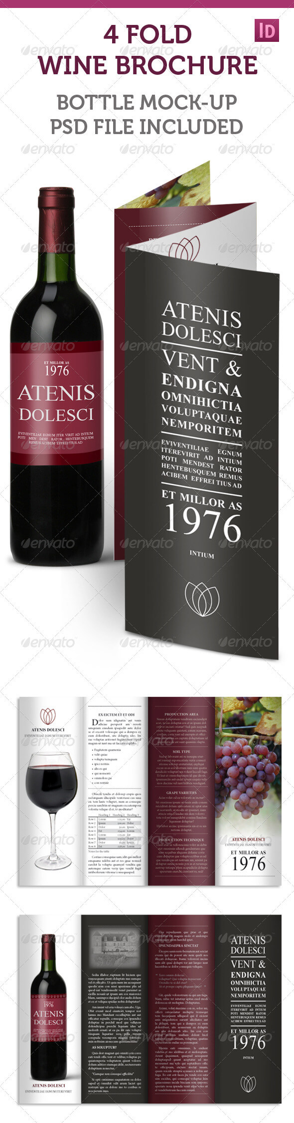 Wine Brochure Templates From Graphicriver Throughout Wine Brochure Template