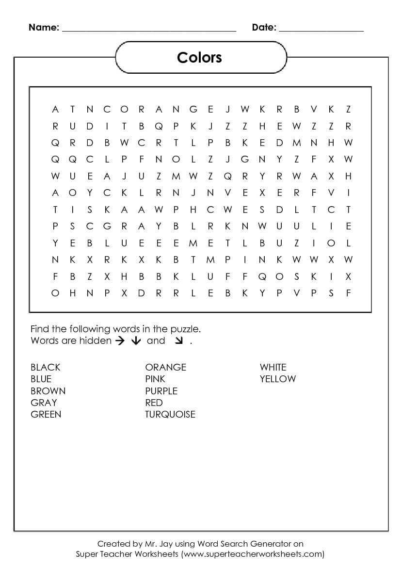 Word Search Puzzle Generator Inside Word Sleuth Template