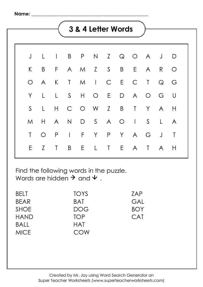 Word Search Puzzle Generator Throughout Blank Word Search Template Free