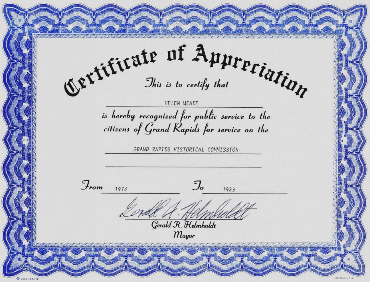 Employee Anniversary Certificate Template