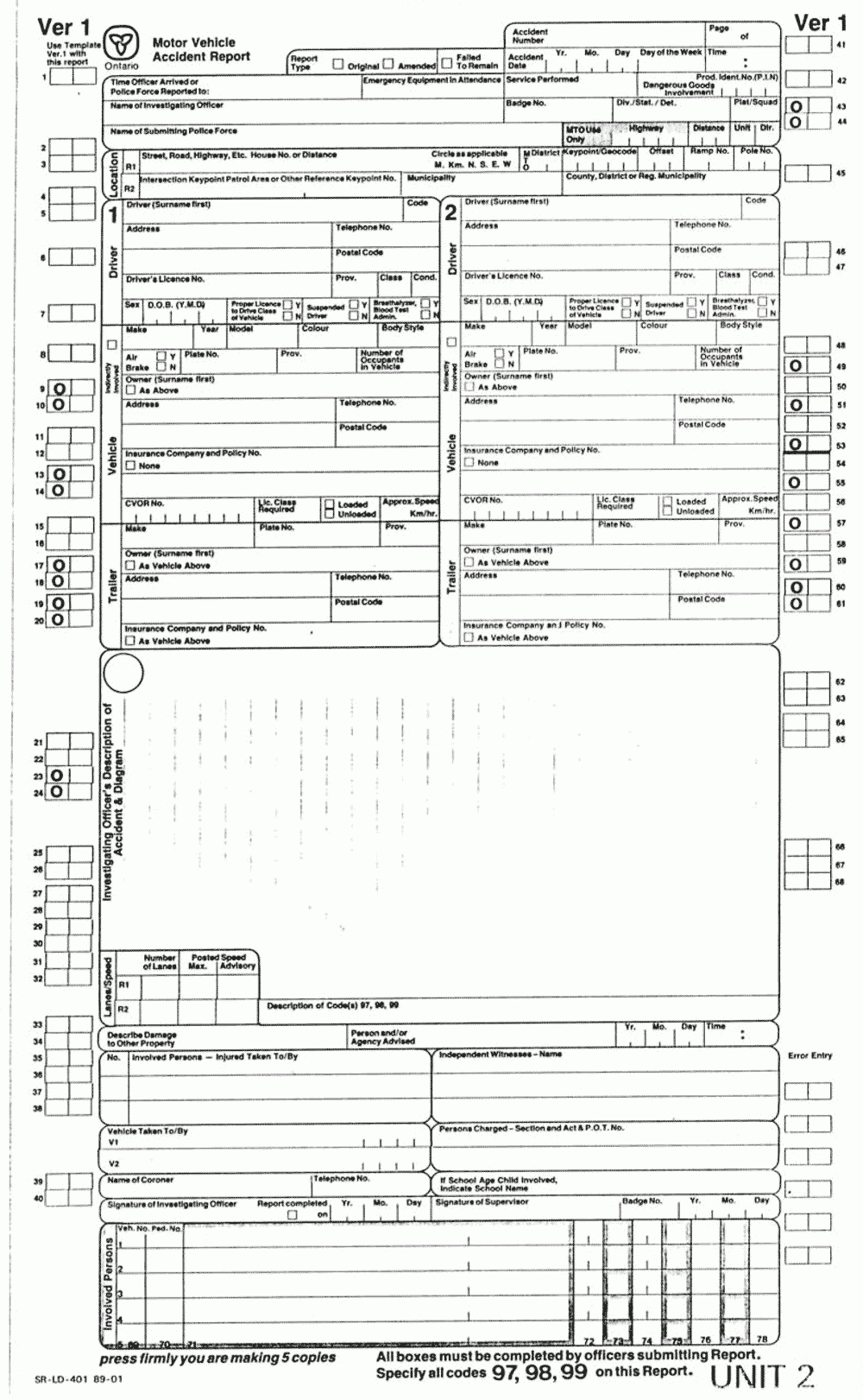 Workers Compensation Accident Report Form | Sample Customer Regarding Motor Vehicle Accident Report Form Template