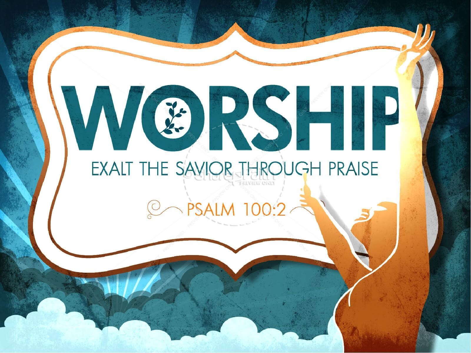 Worship Powerpoint Church Template | Powerpoint Sermons Pertaining To Praise And Worship Powerpoint Templates