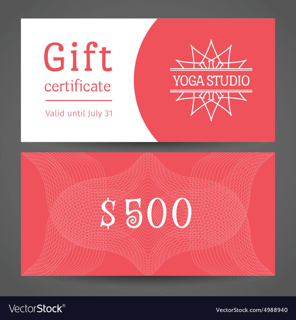 Yoga Studio Gift Certificate Template With Regard To Yoga Gift Certificate Template Free