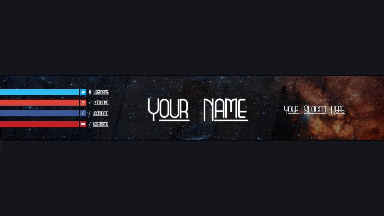 Youtube Banner Template #18 (Adobe Photoshop) – Youtube Inside Adobe Photoshop Banner Templates