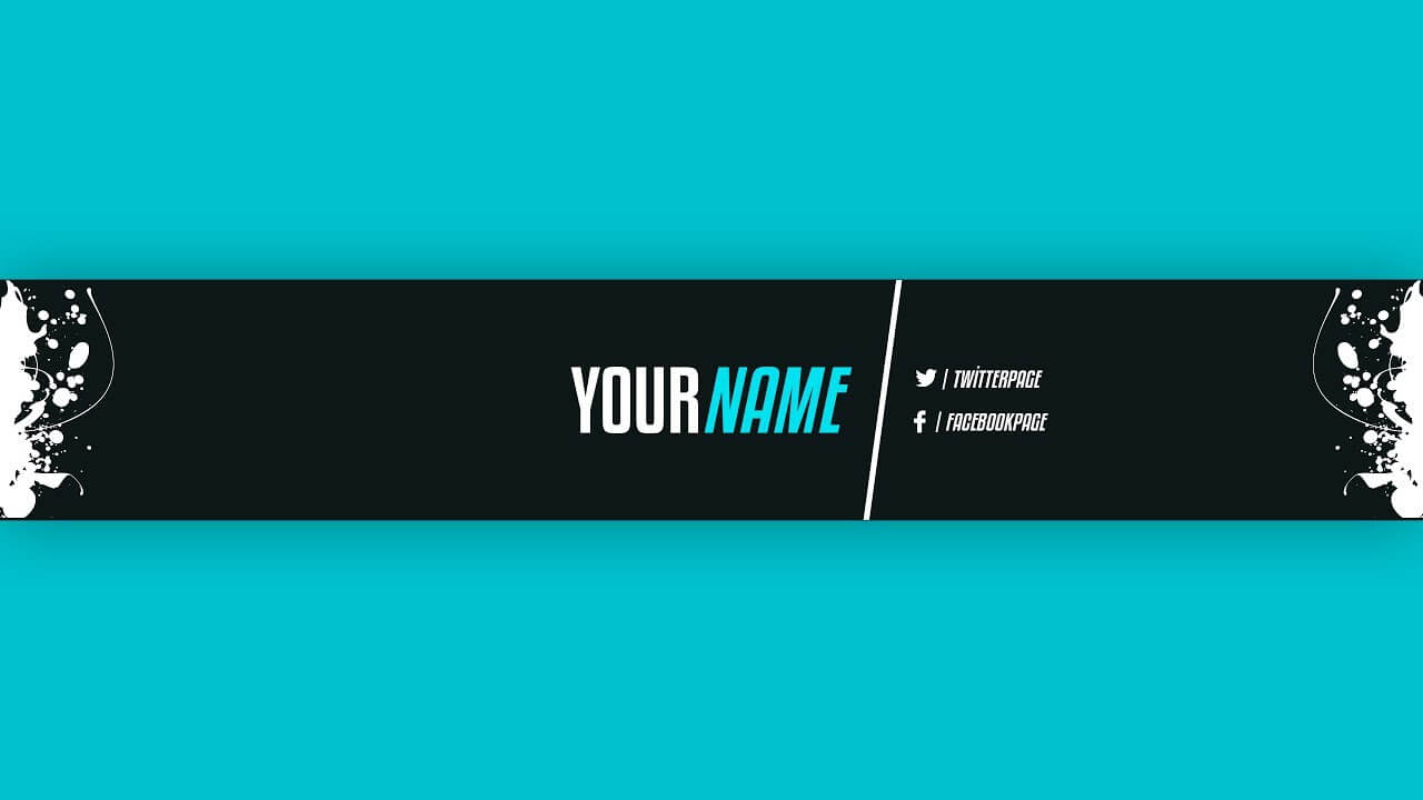 Youtube Banner Template #21 (Adobe Photoshop) – Youtube With Adobe Photoshop Banner Templates