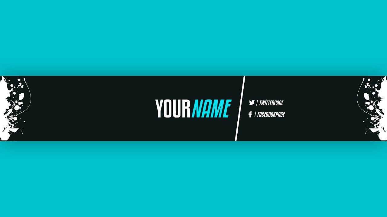 Youtube Banner Template #21 (Adobe Photoshop) – Youtube With Adobe Photoshop Banner Templates